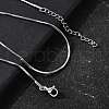 1.5MM 304 Stainless Steel Snake Chain Necklaces for Women Men STAS-V011-04C-P-1