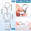 SOFPLATE Alloy Keychain Clasps FIND-SP0002-83P-2