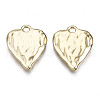 Rack Plating Hammered Alloy Pendants PALLOY-T077-98LG-RS-1