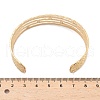 304 Stainless Steel Rhinestone Cuff Bangles for Women AJEW-P127-11G-5