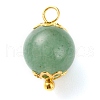 Natural Lapis Lazuli & Red Agate & Green Aventurine & Rose Quartz & Tiger Eye Pendants PALLOY-JF00580-2