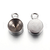 Tarnish Resistant 201 Stainless Steel Charm Rhinestone Settings STAS-P223-19P-8mm-2