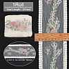 Gorgecraft 10 Yards Embroidery Polyester Lace Trim OCOR-GF0001-80A-3