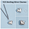 GOMAKERER 2Ps 925 Sterling Silver Charms STER-GO0001-51-3