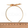Alloy & Iron Cuff Bangles for Women BJEW-F501-01A-KCG-5