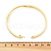 Brass Micro Pave Clear Cubic Zirconia Hinged Bangles for Women BJEW-K274-05G-5