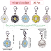 SUNNYCLUE 30Pcs Alloy Enamel Pendant Decorations HJEW-SC0001-49-2