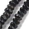 Natural Black Agate Beads Strands G-K392-A18-2