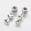 Tibetan Style Alloy Kitten European Dangle Charms PALLOY-F202-16AS-2