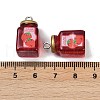 Strawberry Jam Resin Pendants RESI-Z034-04P-3