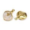 304 Stainless Steel Enamel Pendants STAS-L290-05G-2