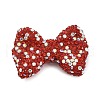 Bowknot Shape Polymer Clay Rhinestone Beads CLAY-NH0001-05C-1