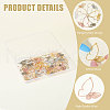 CHGCRAFT 120Pcs 6 Colors Tibetan Style Alloy Pendants FIND-CA0009-24-4
