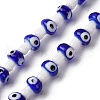 Handmade Evil Eye Lampwork Beads Strands LAMP-S069-01A-03-1
