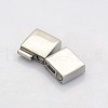 Cuboid 304 Stainless Steel Bayonet Clasps STAS-N042-03-2