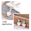 Chinese Cherry Wood Beads WOOD-TA0001-40-8