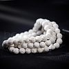 Olycraft 4 Strands Natural Lava Rock Round Beads Strands G-OC0002-38-4