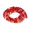 Transparent Electroplate Glass Beads Strands GLAA-Q099-I01-08-2