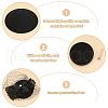 SUPERFINDINGS 6Pcs EVA Cloth Teardrop Fascinator Hat Base for Millinery AJEW-FG0005-05-4