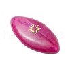 3Pcs 3 Styles Dyed Natural Brazilian Agate Cabochons PALLOY-JF04017-04-4