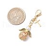 Angel Glass Pearl & Glass Seed Beaded Pendant Decorations HJEW-MZ00265-02-3