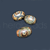 Tibetan Style 3-Eye dZi Beads TDZI-G009-B42-3