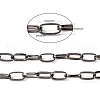 Iron Paperclip Chains X-CH-R025-13x6mm-B-5