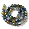 Dyed & Heated Natural Fire Crackle Agate Beads Strands X-G-P539-B01-02-3
