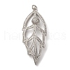 Brass Micro Pave Cubic Zirconia Big Pendants KK-U076-08P-1