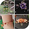 SUPERFINDINGS 36Pcs 3 Style Brass 3D Flower Bead Caps KK-FH0002-48-6