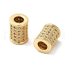 Rack Plating Brass Cubic Zirconia Beads KK-K349-07G-02-2