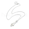 Brass Braided Macrame Pouch Empty Stone Holder Necklace Making NJEW-JN04564-2