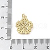 Brass Micro Pave Clear Cubic Zirconia Pendants KK-Q813-08A-G-3