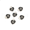 Alloy Enamel Charms with 12 Constellations ENAM-CJC0004-01B-1