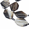 Natural Banded Agate/Striped Agate Beads Strands G-I245-59B-3