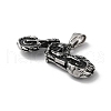 304 Stainless Steel Pendants STAS-D014-16AS-2
