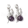 Natural Amethyst Pendants G-L512-E12-1
