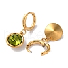 PVD Vacuum Plating 304 Stainless Steel Hoop Earrings EJEW-C106-02G-04-2