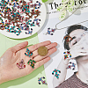 HOBBIESAY 50Pcs Printed Alloy Connector Charms ENAM-HY0001-12-3