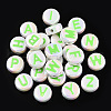 UV Plating Enamel Acrylic Beads PACR-N015-01C-2