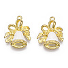 Light Gold Plated Alloy Pendants PALLOY-L228-007G-2