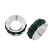 Brass Rhinestone Spacer Beads RB-A020-7mm-08S-1