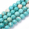 Natural Howlite Beads Strands G-L555-02-6mm-7