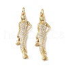 Brass Micro Pave Cubic Zirconia Pendants KK-E068-VF282-2