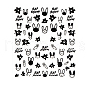 3D Black Transfer Stickers Decals MRMJ-R090-59-DP3218-1