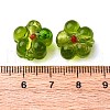 Handmade Silver Foil Glass Lampwork Beads FOIL-T001-02K-2