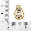 Brass Micro Pave Cubic Zirconia Pendants KK-S526-01G-5