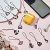 Alloy Enamel Pendant Mobile Straps HJEW-BC00027-5