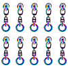 Gorgecraft 14Pcs Ring #5 Zinc Alloy Replacement Zipper Sliders FIND-GF0005-70D-1