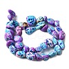 Dyed Natural Magnesite Beads Strands G-L617-A01-02-3